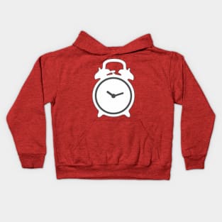 Grey Mornings - Alarm Clock Kids Hoodie